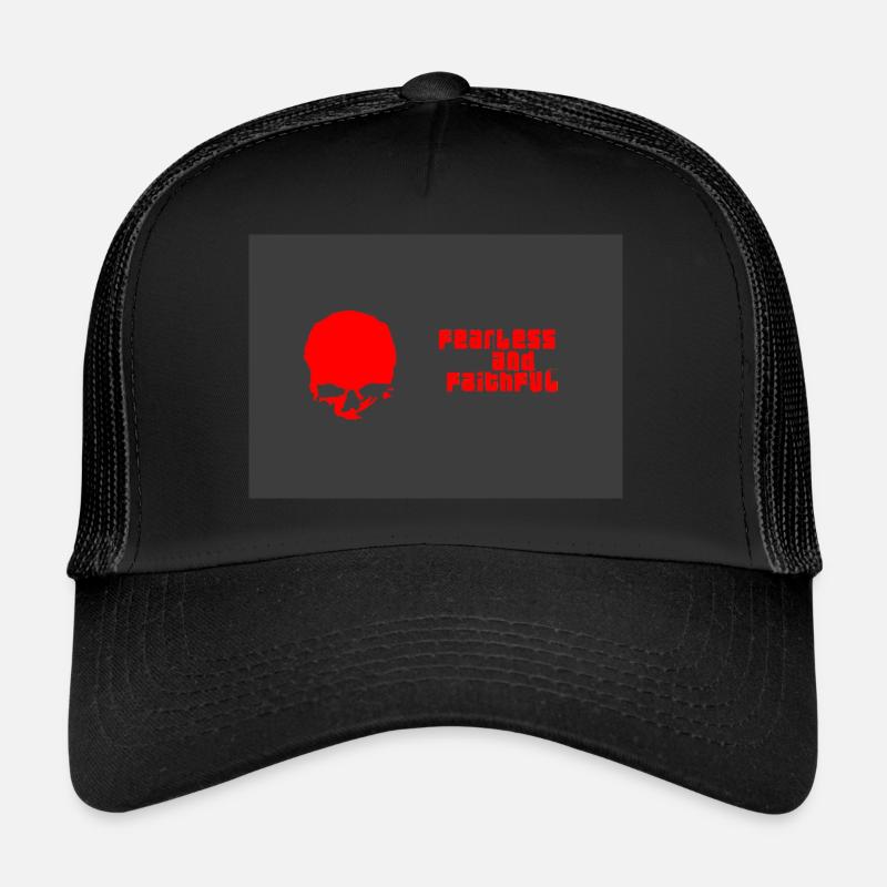 Fearless and Faithfull - Trucker Cap - Schwarz/Schwarz