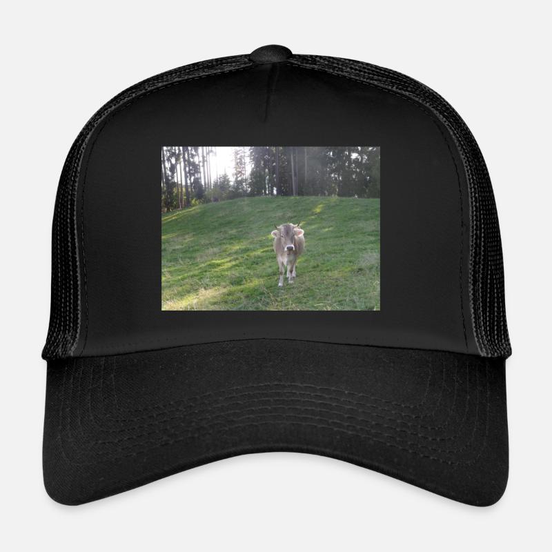 Vache - Casquette trucker  - noir/noir
