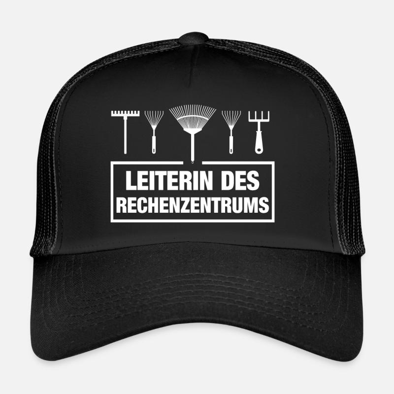 Leiterin des Rechenzentrums Garten Gärtnerin - Trucker Cap - Schwarz/Schwarz