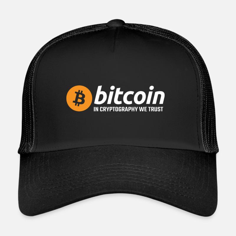 Bitcoin in Cryptography We Trust Trucker Cap