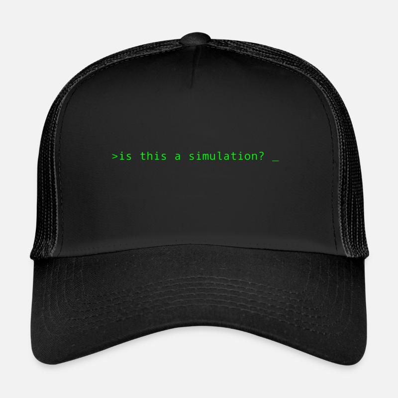Simulation Programmation Informatique Dire Cadeau Casquette trucker 