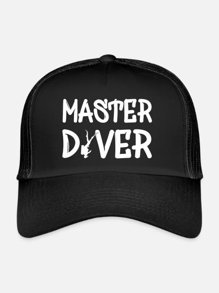 Master Diver - Trucker Cap - Schwarz/Schwarz - Vorne