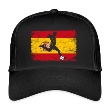 Spain Football Fan of Spain Team - Trucker Cap - black/black - Front