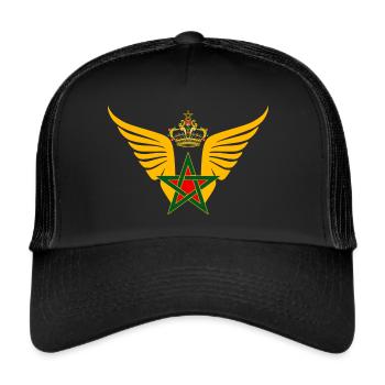 Royaume du Maroc - Casquette trucker  - noir/noir - Devant