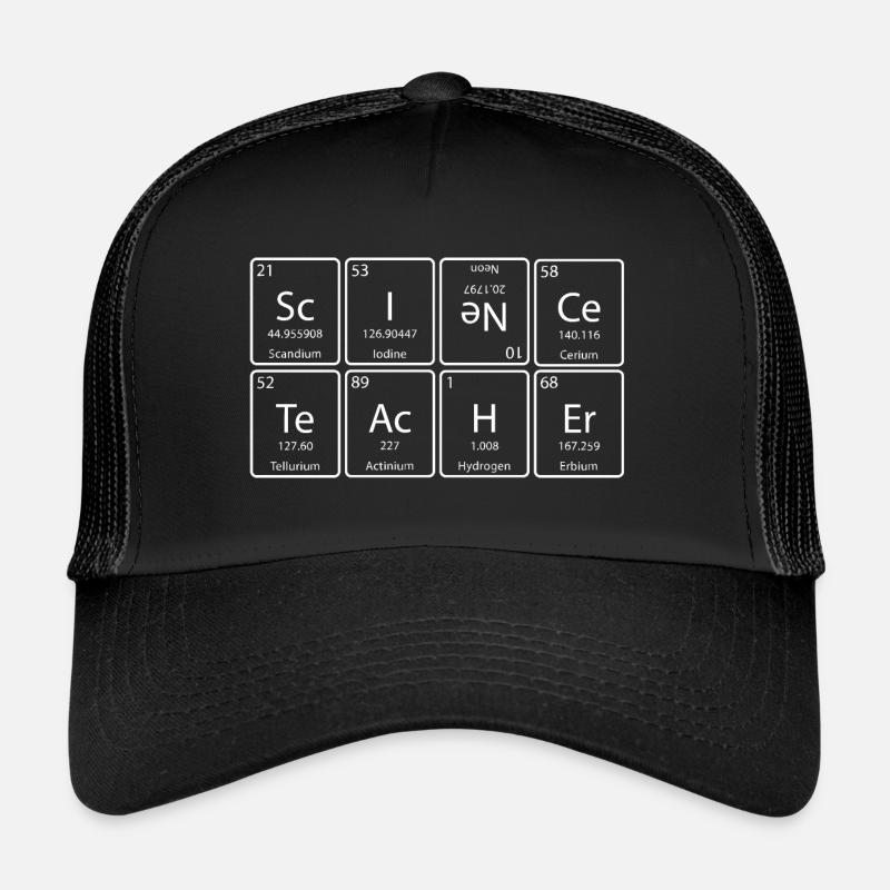 Science Teacher / Lehrer Wissenschaft - Trucker Cap - Schwarz/Schwarz