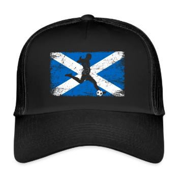 Ecosse Fan de football de l’Ecosse - Casquette trucker  - noir/noir - Devant