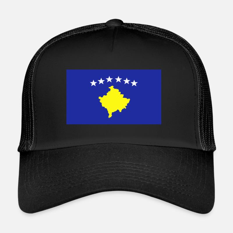 Drapeau du Kosovo Casquette trucker 