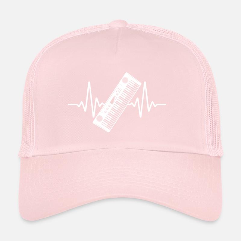 Heartbeat syntesizer Clavier Piano Casquette trucker 