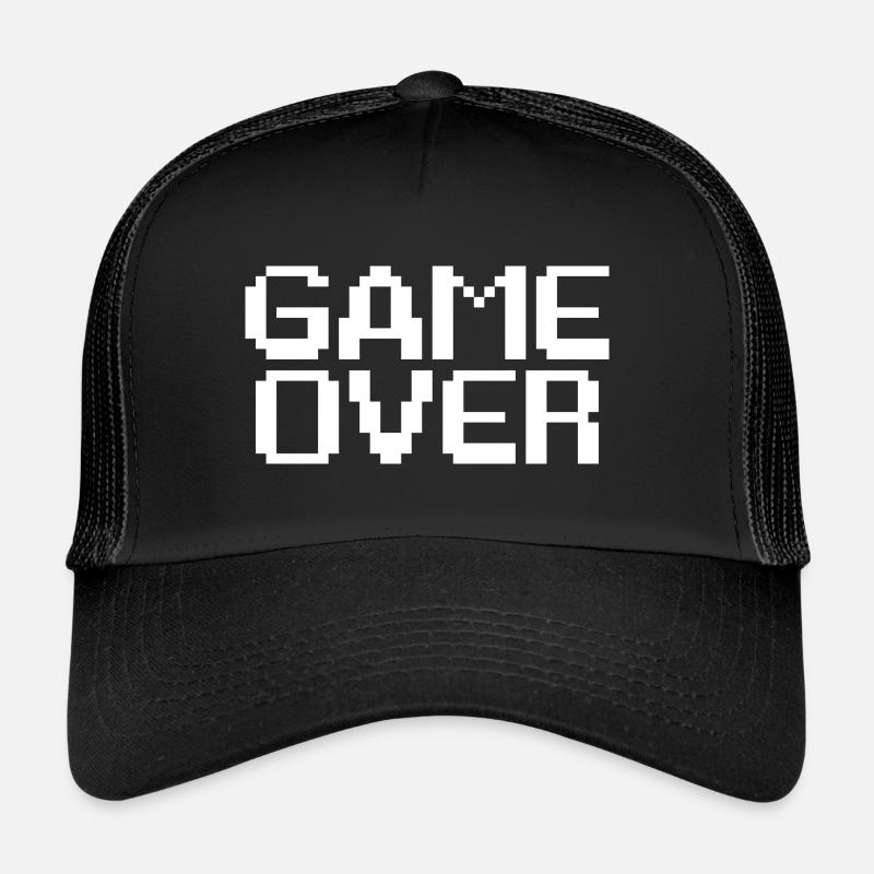 Fin de partie de jeu style retro - GAME OVER Casquette trucker 
