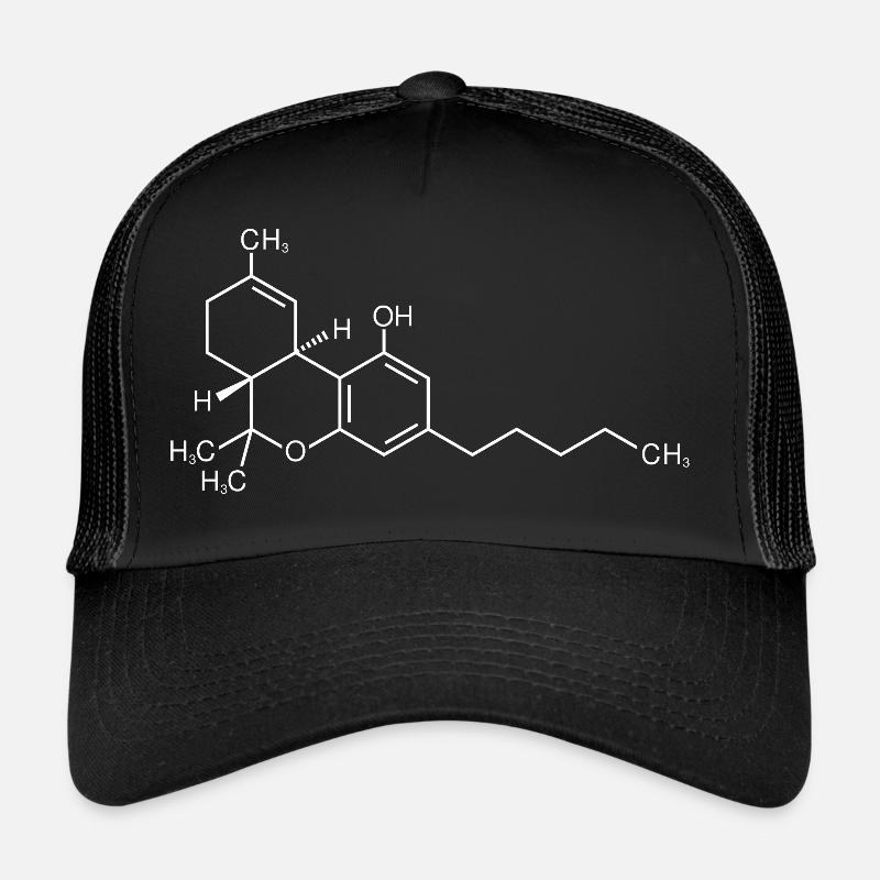 THC Molekül Strukturformel Trucker Cap
