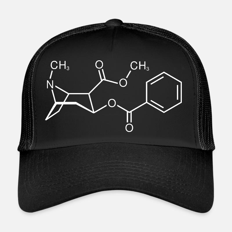 Kokain Molekül Strukturformel Trucker Cap