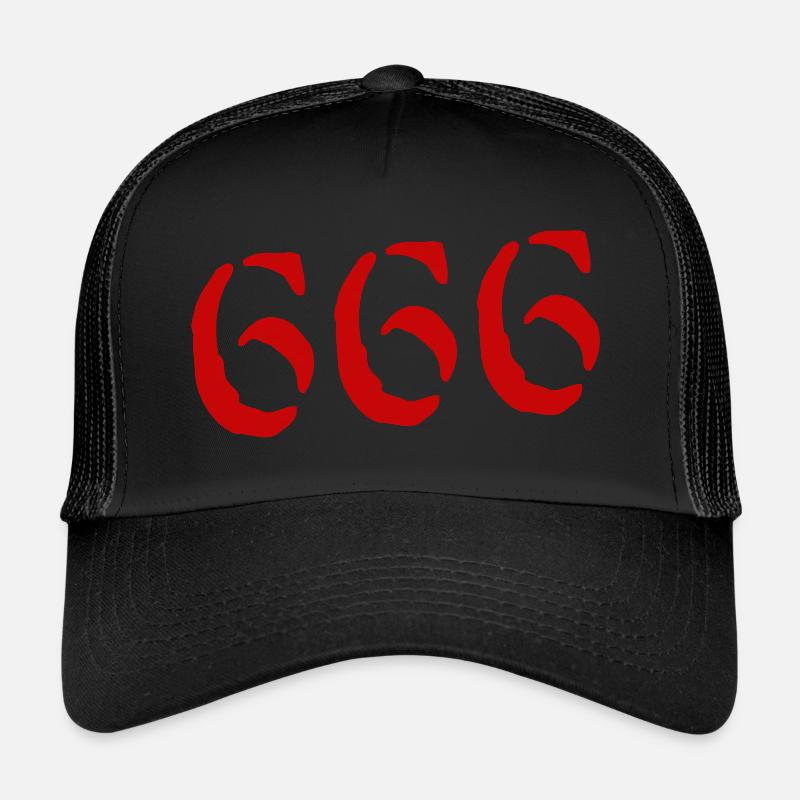 666 Satan - Trucker Cap - black/black