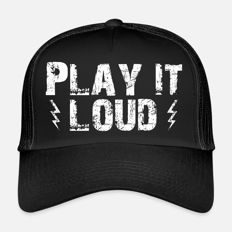 Joue le plus fort - Casquette trucker  - noir/noir