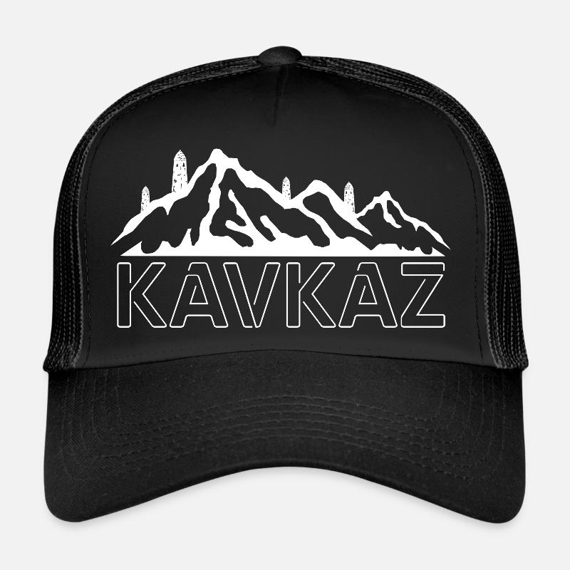 KAVKAZ BASHNI - Casquette trucker  - noir/noir