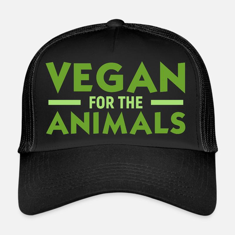 Vegan for Animals - Trucker Cap - black/black