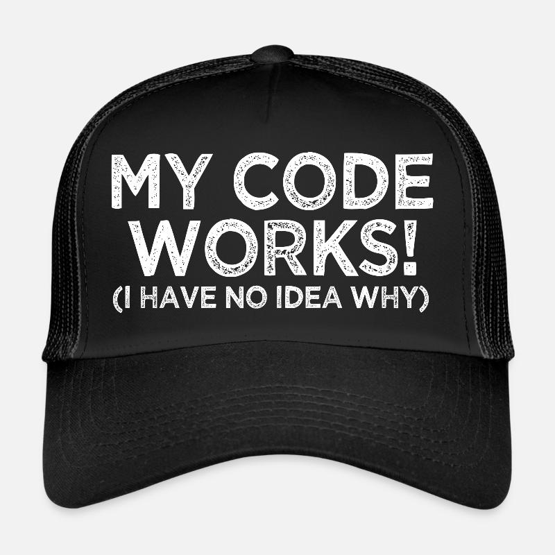 ma programmation de travail de code Casquette trucker 