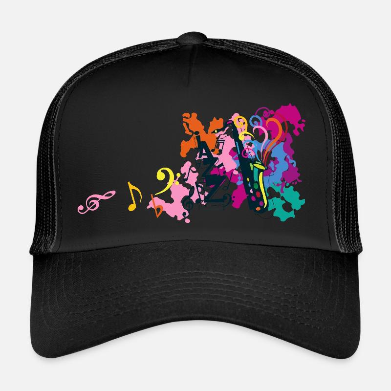 Saxophone Music Note Key G Fancy Trucker Cap