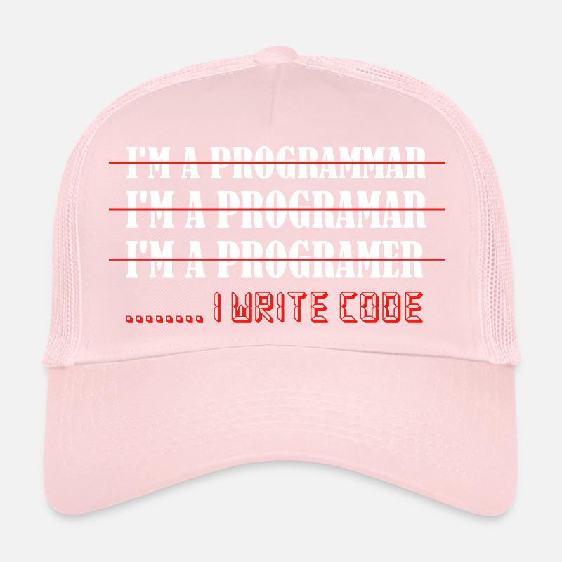 I'm A Programmar ........ I Write Code Software Co Trucker Cap