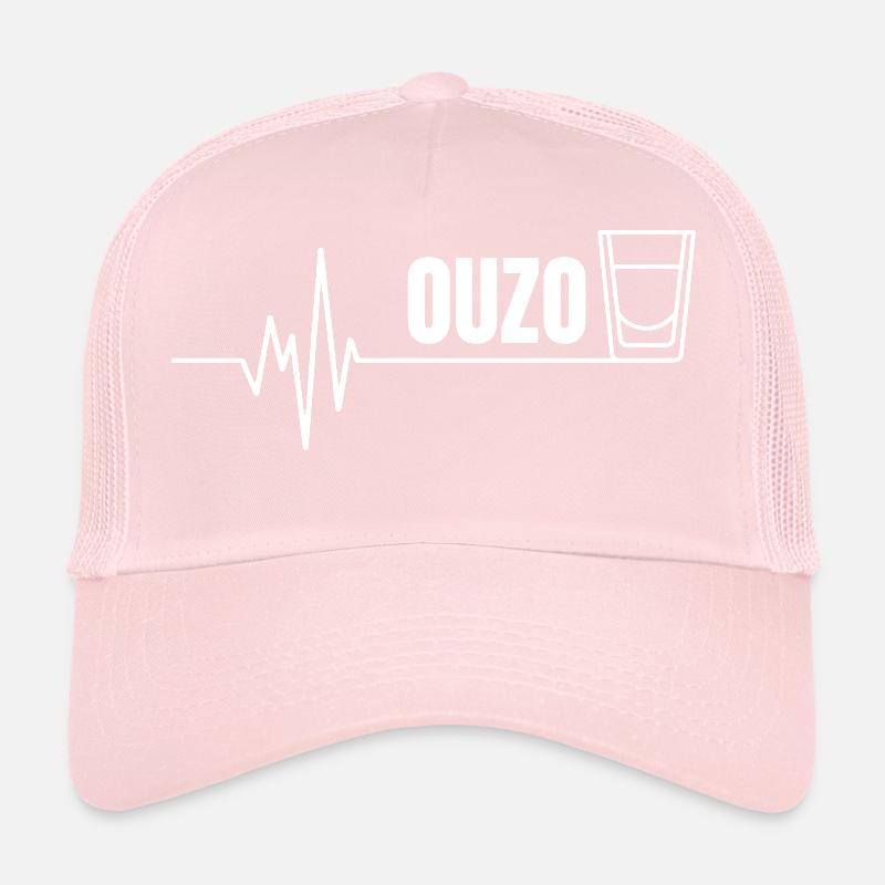 Ouzo disant pour les Grecs Un ouzo par jour Casquette trucker 