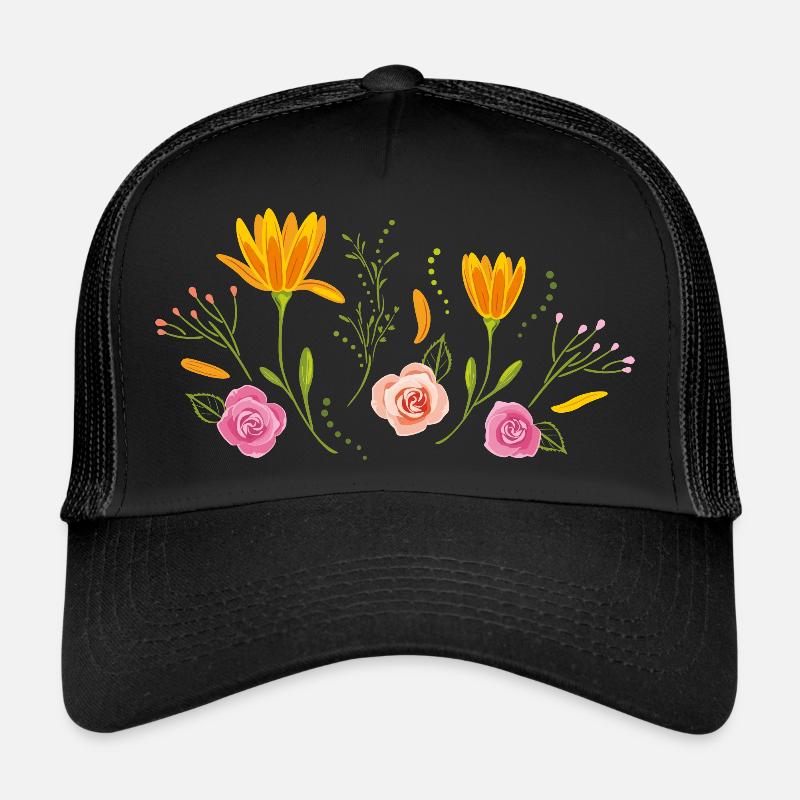 Blooming flowers Trucker Cap