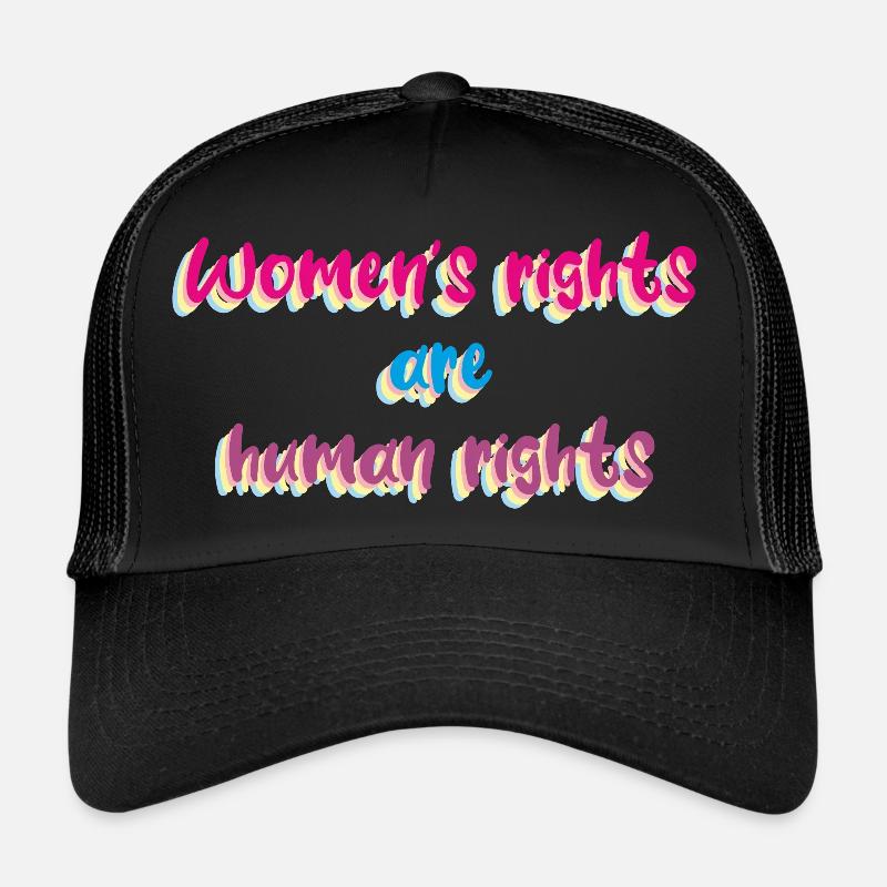Frauenrechte - Trucker Cap - Schwarz/Schwarz