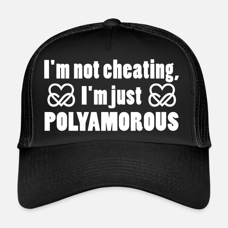 Polyamory Infinity Heart - Je suis juste polyamoureux Casquette trucker 