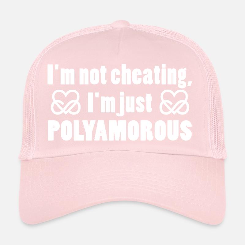 Polyamory Infinity Heart - Je suis juste polyamoureux Casquette trucker