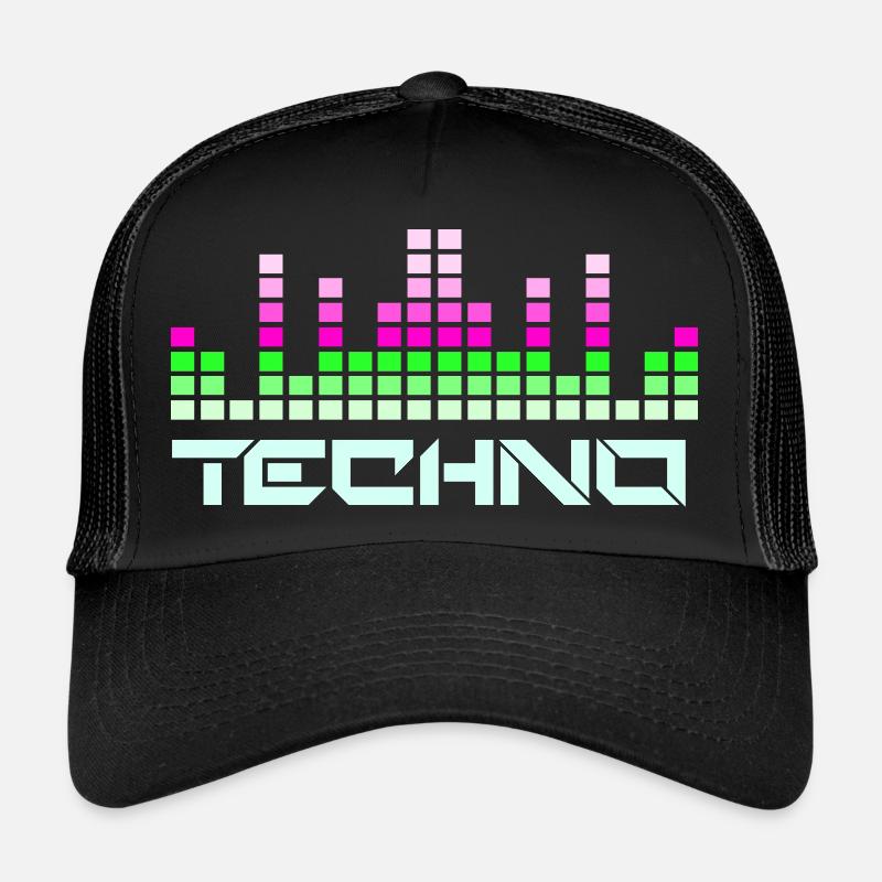 Musique techno Casquette trucker 