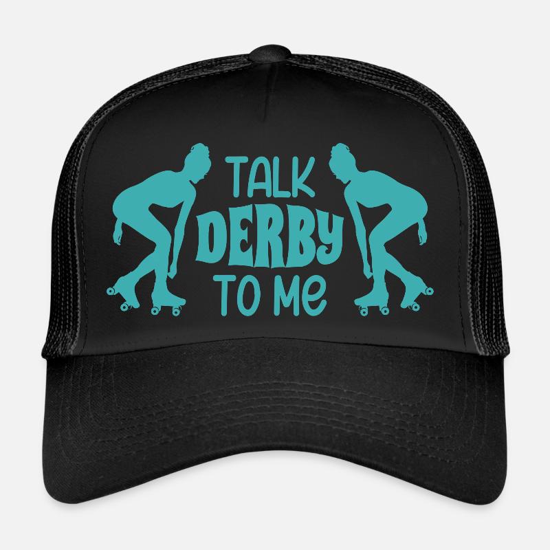 Talk Derby To Me Roller Derby Patins à roulettes Casquette trucker 