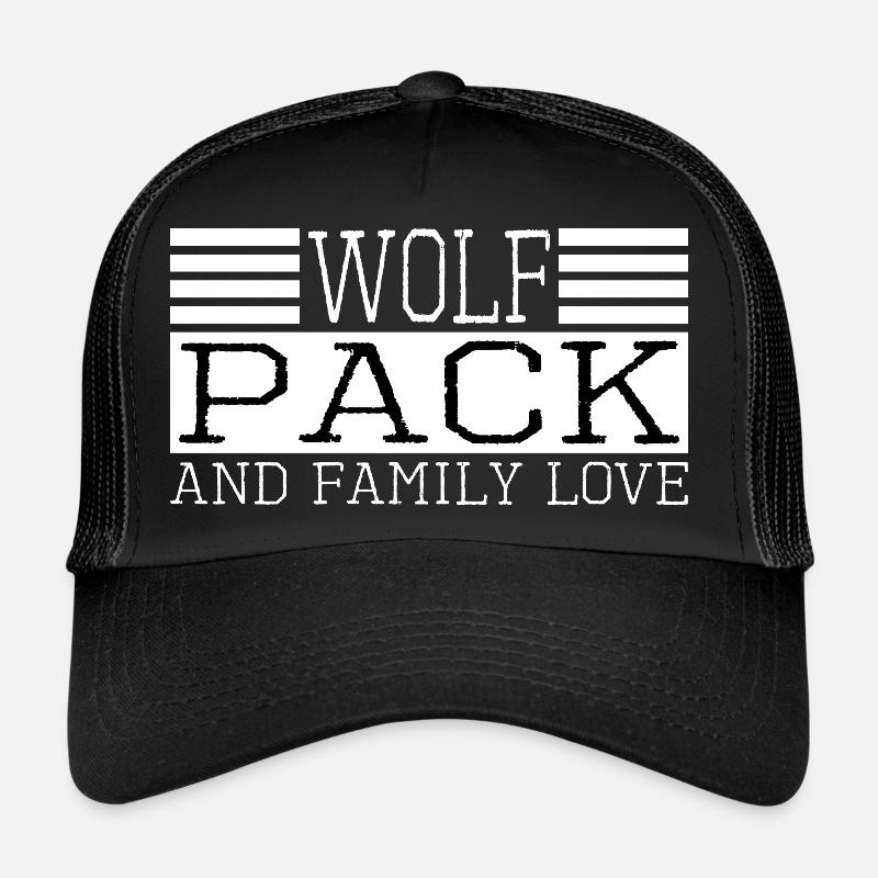 wild canines alpha wolf jokes funny Trucker Cap