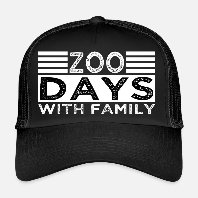 Zoo Exploration Funny Zoo Animals Fun Trucker Cap