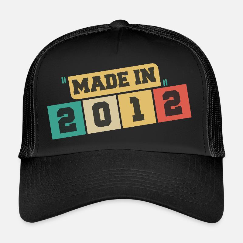 2012 anniversaire 2012 né en 2012 anniversaire Casquette trucker 