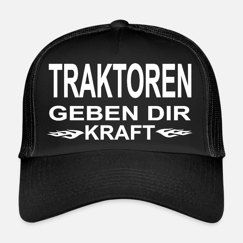 Traktor - Trucker Cap - Schwarz/Schwarz