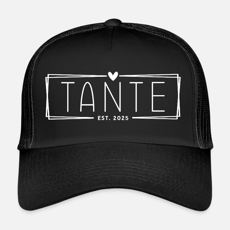 Tante Est. 2025 - Trucker Cap - Schwarz/Schwarz