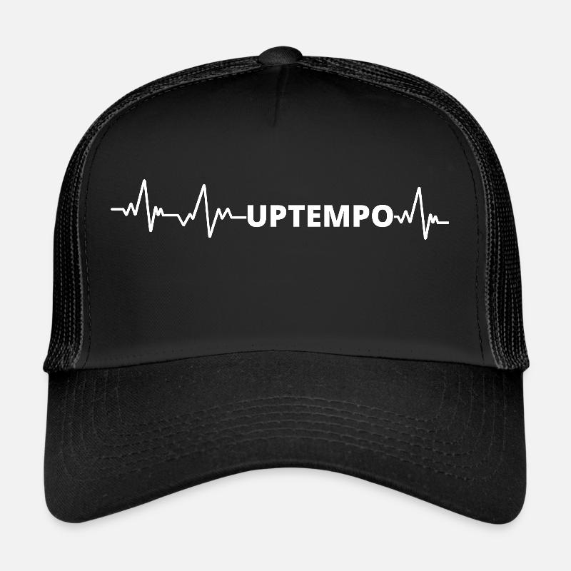 Raver / Rave / Gabber / Speedcore Raver Uptempo - Trucker Cap - Schwarz/Schwarz