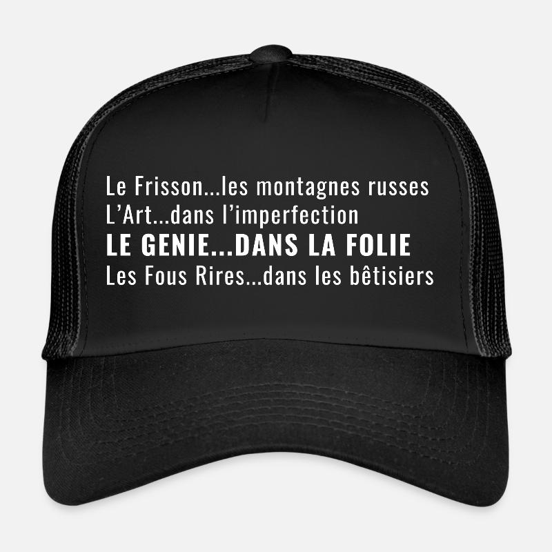 SENTENCES. Design Humour - Message - Trucker Cap - black/black