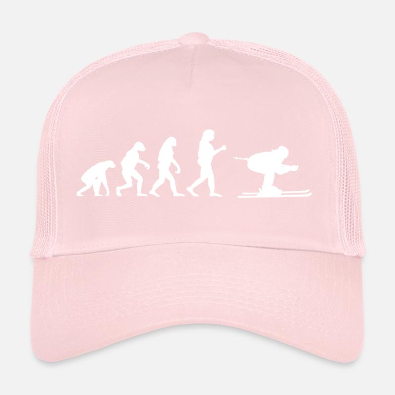 Ski Skiing Evolution Skiurlaub Apres Ski Schnee Trucker Cap