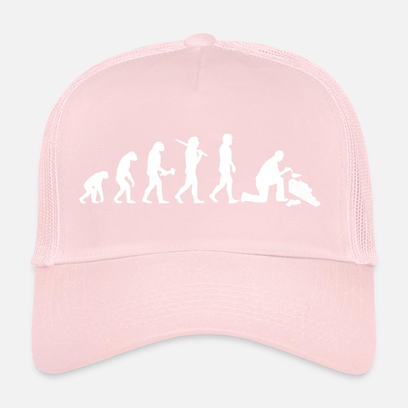 Maurer Evolution Mauerwerk Bauarbeiter Geschenk Trucker Cap