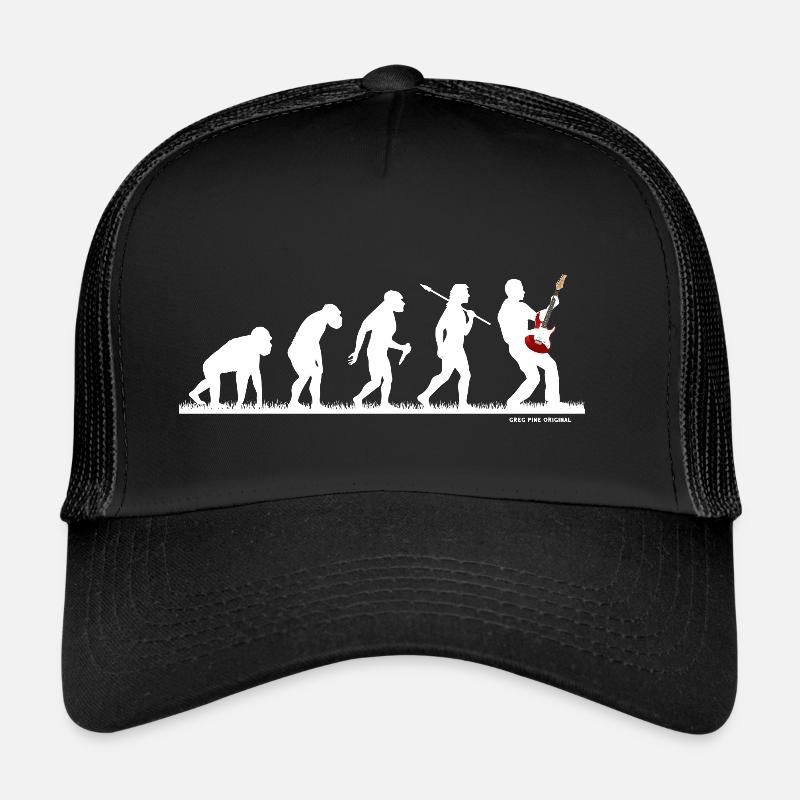 Evo Guitariste guitare électrique Evolution - Casquette trucker  - noir/noir