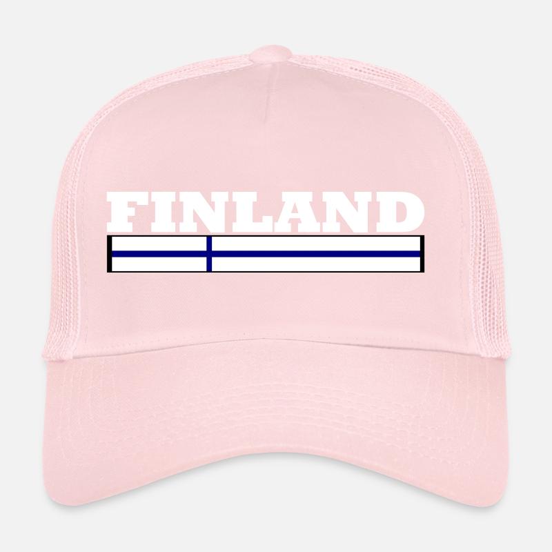 Drapeau de la Finlande Casquette trucker 