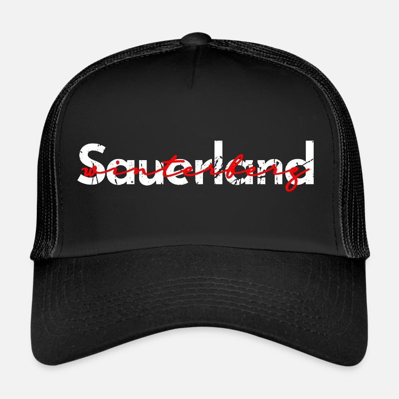 Sauerland Winterberg - Trucker Cap - Schwarz/Schwarz