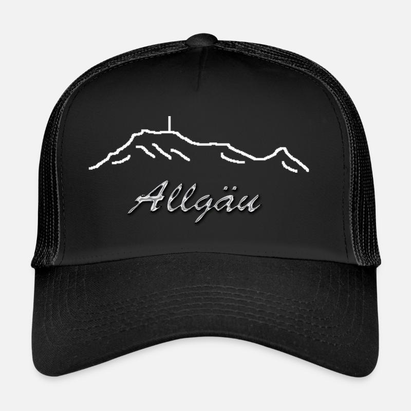 Allgaeu 1 - Casquette trucker  - noir/noir