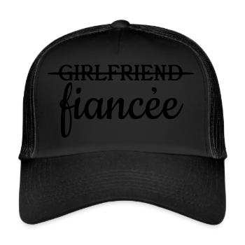 Petite amie fiancée - Casquette trucker  - noir/noir - Devant