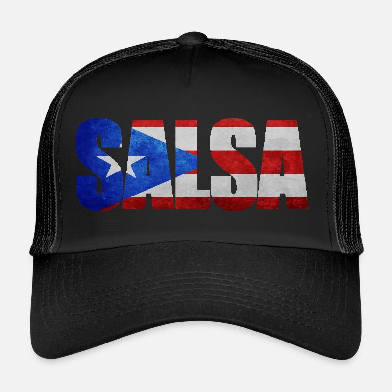# Salsa Puerto Rico - Trucker Cap - Schwarz/Schwarz