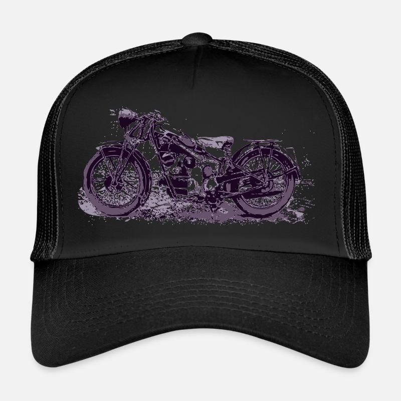 Moto Guzzi - Trucker Cap - Schwarz/Schwarz