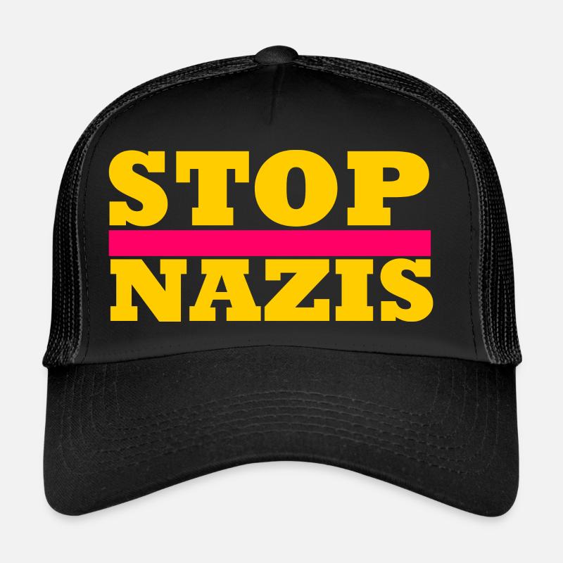 Arrêtez les nazis Casquette trucker 