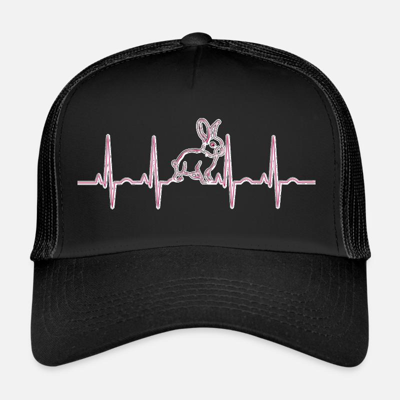 Rythme cardiaque du lapin Casquette trucker 