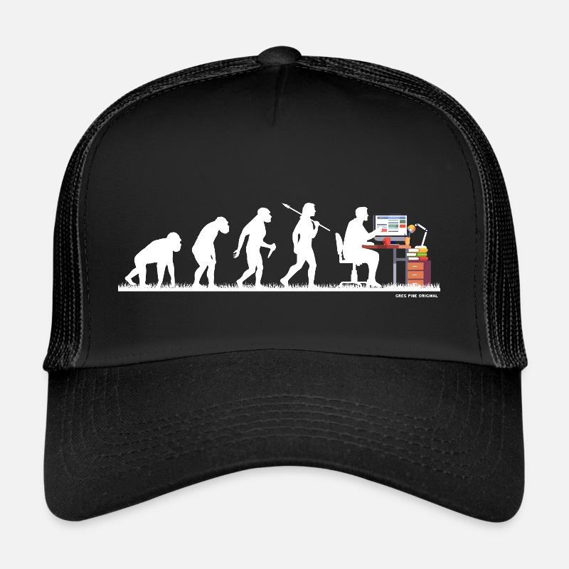 Evolution Nerd Geek Hacker Coder Programmeur Casquette trucker 