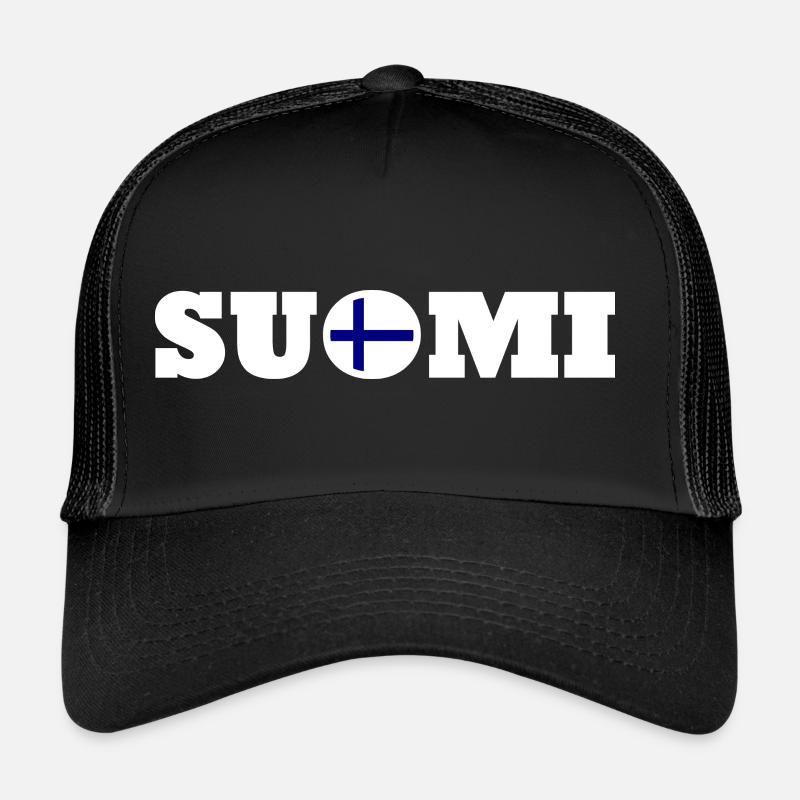 Suomi - Trucker Cap - Schwarz/Schwarz
