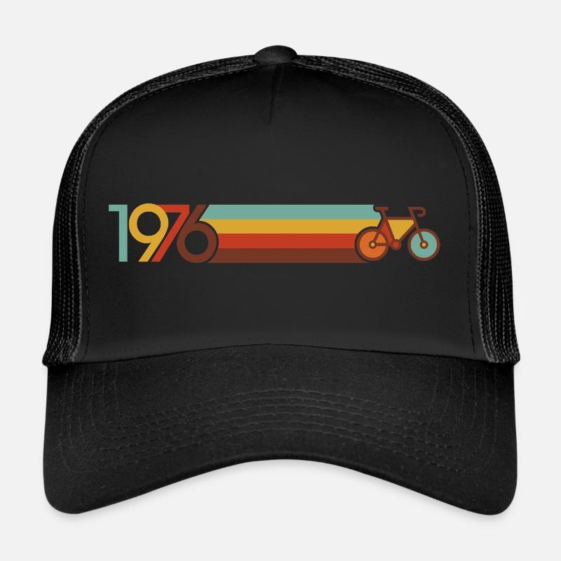 i love 1976 - Trucker Cap - black/black
